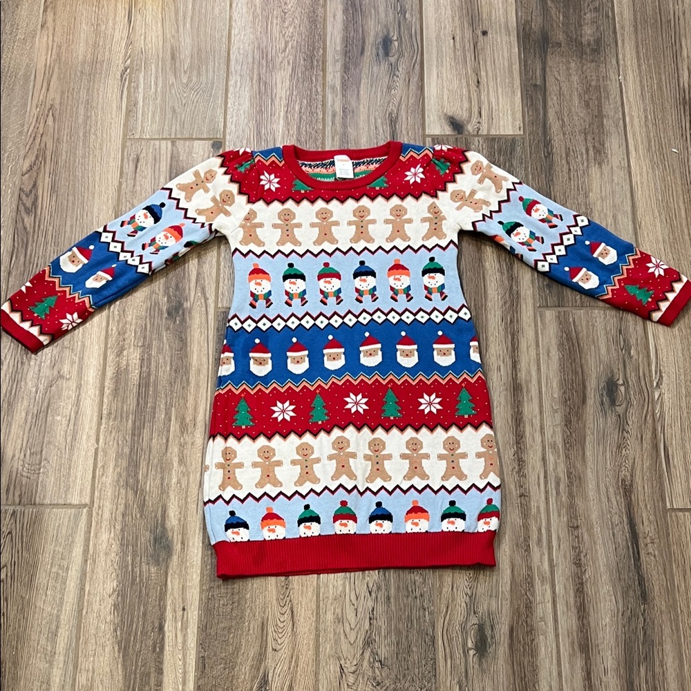 Gymboree Girls Holiday Sweater Dress Size 8